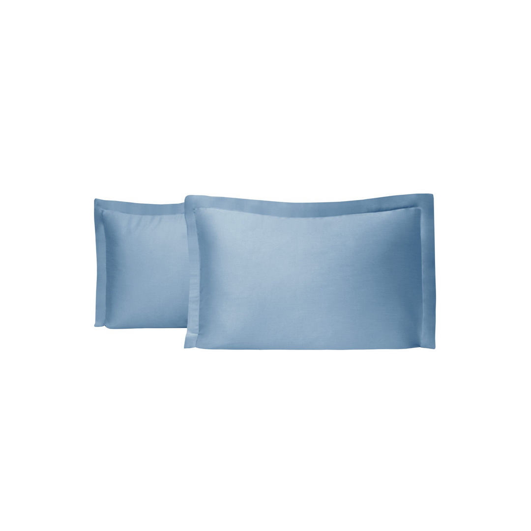 Shelly Maisy Pillowcase Set Bamboo Satin Blue 2 pcs 50x70 cm Blue 50x70 cm